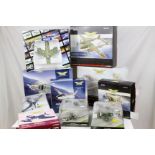 10 boxed/cased diecast military models to include 9 x Corgi The Aviation Archive featuring 3 x