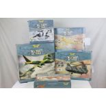 Five boxed Corgi The Aviation Archive Military Air Power Thunder in the Skies ltd edn diecast models