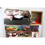 Large quantity of Scalextric to include boxed C575 RS Cosworth Racing Set, boxed C670 F1 Super Teams