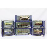 Seven boxed Gilbow Railway Collection diecast models