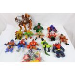 13 Original Mattel He Man Masters of the Universe figures to include Buff-Off, Clawful, Jitsu,