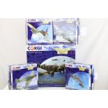 Five boxed Corgi 1:72 The Aviation Archive ltd edn diecast models to include AA36908 Junkers JU52,