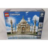 Lego - Boxed Lego Creator Expert 10256 Taj Mahal set, previously built, bricks split into bags, with