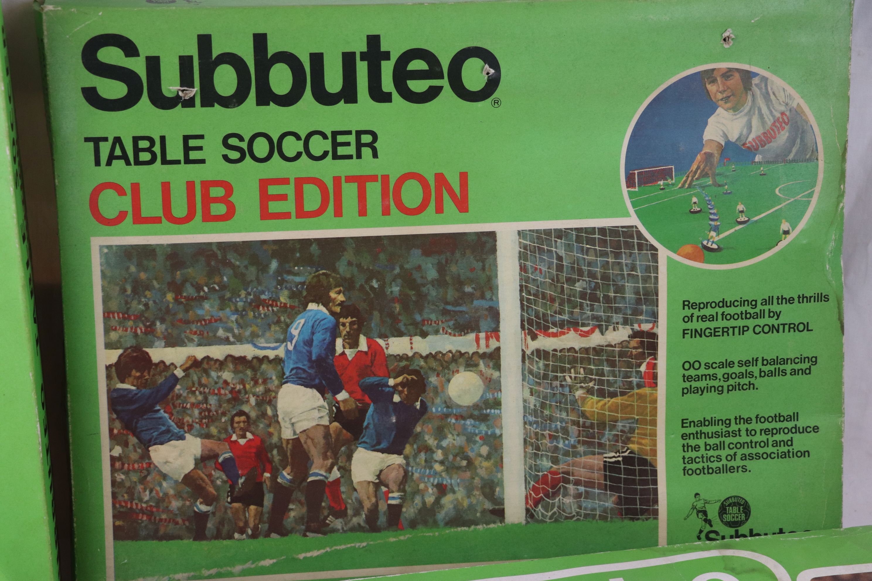 Four 1970s/80s boxed Subbuteo starter sets, all play worn with some damage - Image 3 of 6