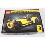 Boxed Lego Ideas #014 21307 Caterham Seven 620R unchecked but appearing complete with instructions