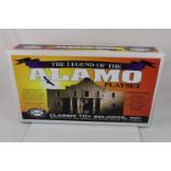 A collection of buildings / playset for military figures to include the Alamo playset for 54mm