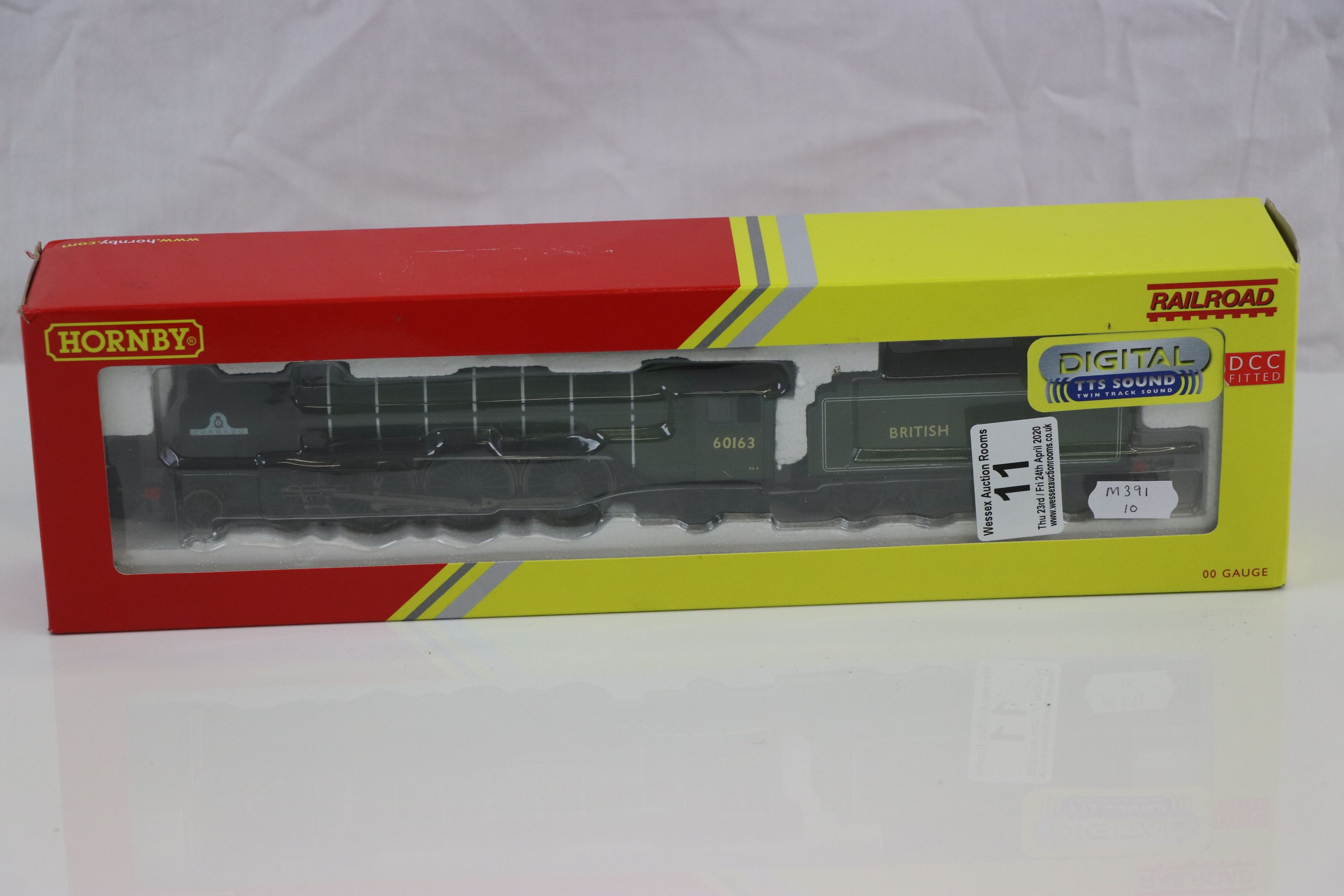 Boxed Hornby OO gauge DCC Fitted R3663TTS BR Peppercorn Class A1 Tornado No 60163 (with sound) - Image 2 of 6