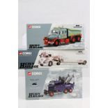 Three boxed ltd edn Corgi Heavy Haulage diecast models to include 17902 Sunter Brothers, 17502