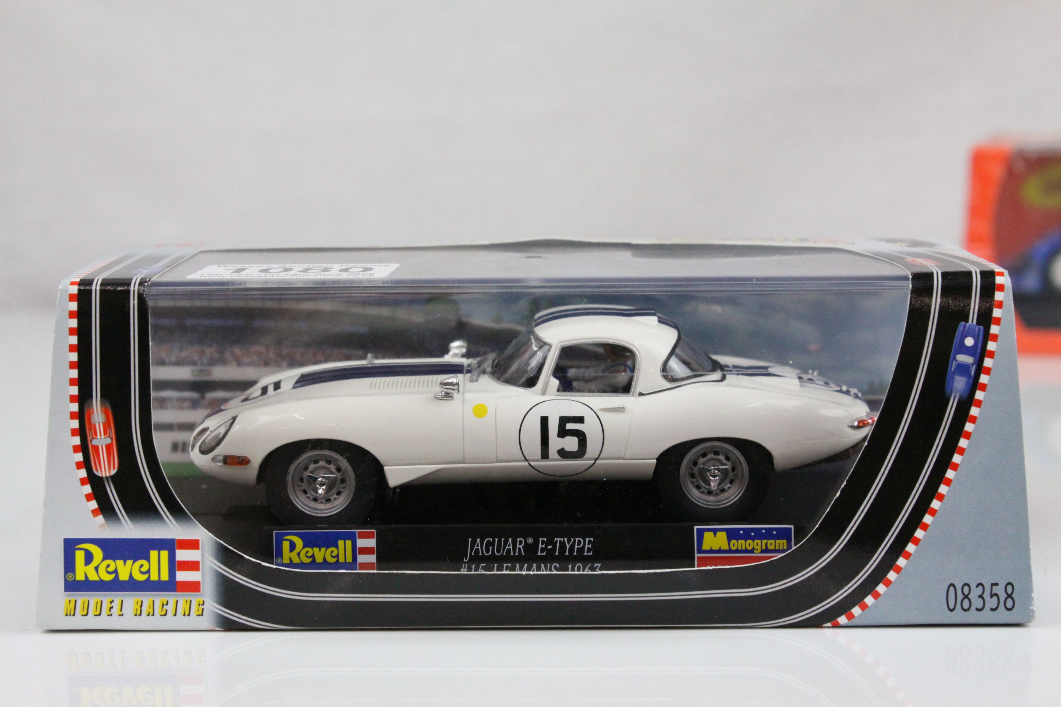 Four cased slot cars to include Special Edn Pioneer Street Muscles Dodge Charger, Revell Jaguar E- - Image 23 of 36