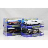 Four cased Scalextric slot cars to include C3223 1969 Dodge Charger R/T, ltd edn 22 of 60 C3499 Team