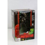 Boxed McFarlane Preditor 12 inch figure, complete wit base, box opened but sealed with original wire