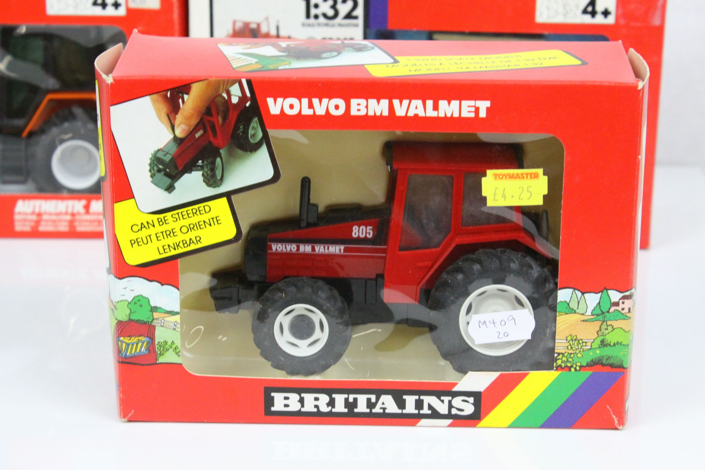 Eight boxed 1:32 Britains model tractors to include 9498 Renault TZ16 Double Rear Wheeled Tractor ( - Image 12 of 17