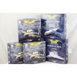Five boxed 1:144 Corgi 1st Issue The Aviation Archive diecast models to include 3 x Battle of