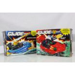 Two original boxed Hasbro GI Joe vehicles to include Barracuda and Rat, both with instructions and