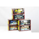 Six boxed Scalextric slot cars to include C468 Sauber Mercedes, C483 Jaguar XJ220C Endurance, C572