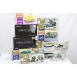 Nine boxed Corgi military diecast models to include 5 x World War II (Allies x 2, North Africa x