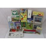 A collection of boxed tin plate novelty toys to include Mickey Mouse Car, Donald Duck Car, Clown