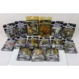 Star Wars - 14 carded Hasbro The Saga Collection figures to include Revenge of the Sith, A New Hope,