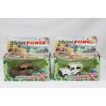 Two boxed Britains Task Force diecast models to include 7609 Desert Storm Land Rover and Action