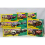 Seven boxed Corgi The Showmans Range diecast models to include 09901 Pat Collins, 27602 Billy Crow &