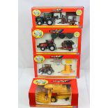 Three boxed Britains Authentic Farm Models to include 09673 Valtra Valmet & Volac Gift Set, 09675