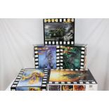 Five boxed Halcyon Movie Classics Aliens PCV model kits to include HAL01 1/35 Armoured Personnel