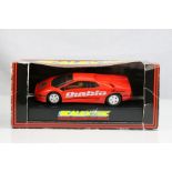 Nine boxed Scalextric slot cars to include C347 BMW M1, C468 Sauber Mercedes, C451 Lamborghini