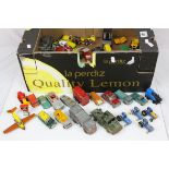 Quantity of 1960s onwards play worn diecast and plastic models to include Corgi, Matchbox and