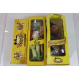 Three boxed Pelham Puppets to include Mickey Mouse, SL Frog and Deluxe Policeman, gd overall with