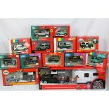 13 boxed Britains to include 1:16 42835 Big Farm Land Rover and horse trailer with horse and foal