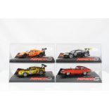 Four cased Ninco Sport slot cars to include 50th Anniversary Commemorative Edition 50579 Jaguar E