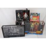 Star Wars - Four boxed Hasbro figure & accessory sets to include 3 x The Black Series featuring