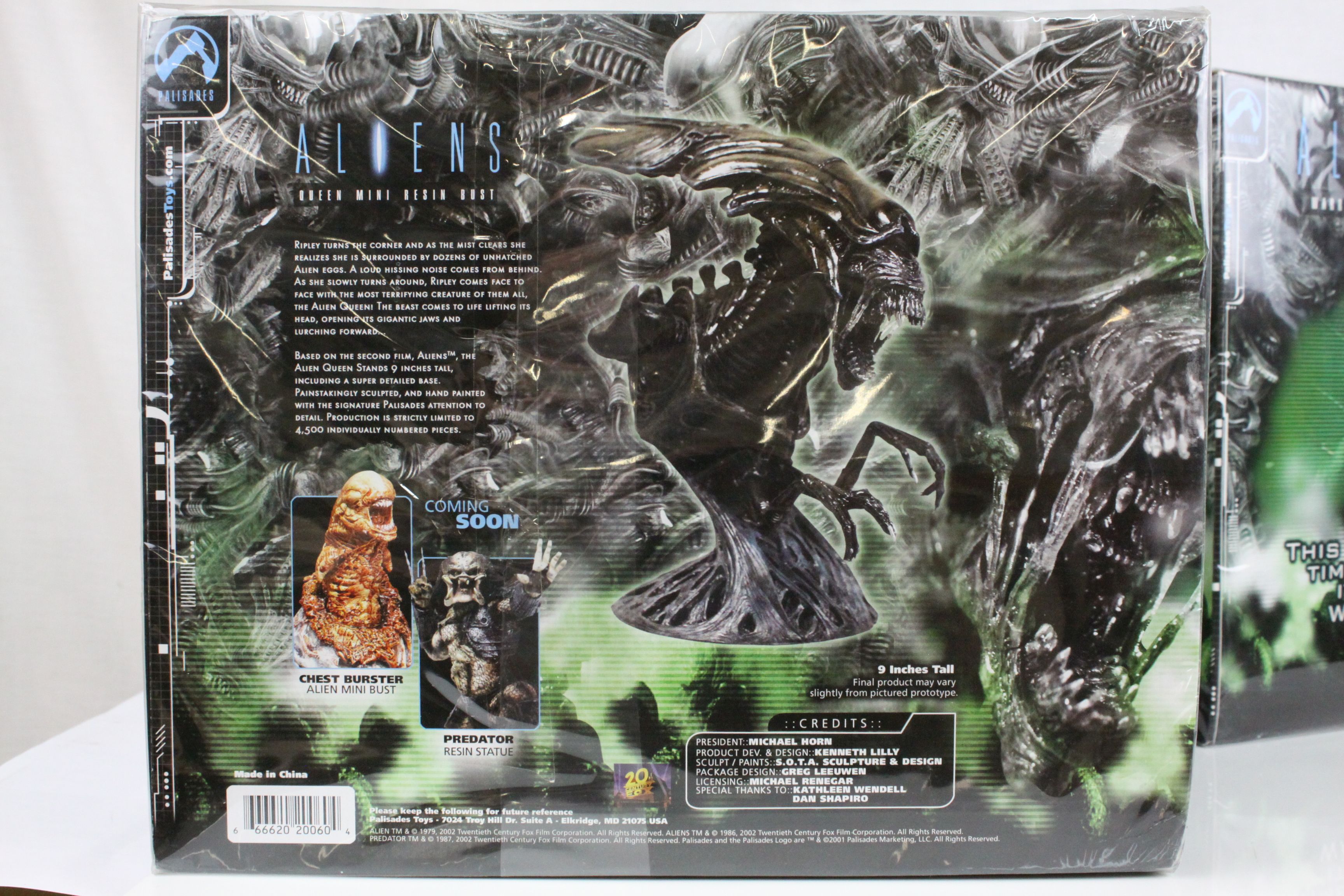 Two boxed Palisades Aliens busts to include Warrior Mini Bust and Queen Mini Resin Bust, both - Image 6 of 14