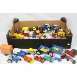 Quantity of 1960s/70s farming diecast models and implements to include Britains and Corgi, play