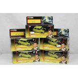 Five boxed Corgi Classics Mr Bean Mini diecast models, all excellent