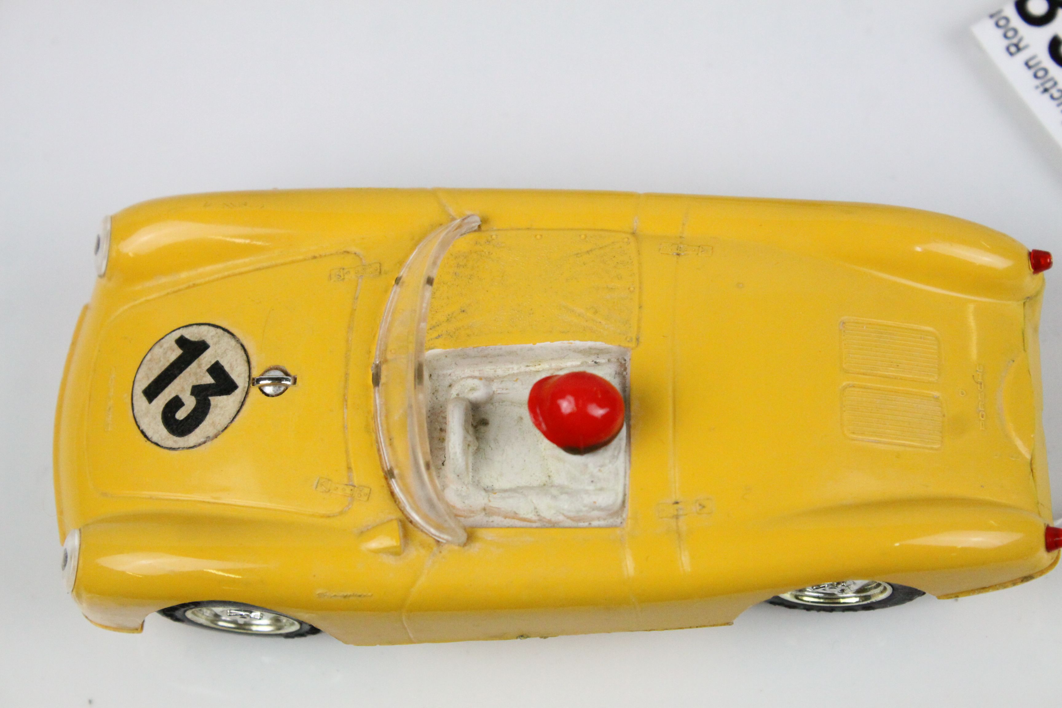 Boxed Triang Scalextric MM C61 Porsche slot car in yellow, driver with red helmet, race number 13, - Image 7 of 11