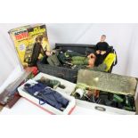 Collection of Palitoy Action Man to include 5 x figures, various clothing, weapons, accessories,