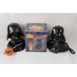 Star Wars - Three Darth Vader collectables to include boxed Cookie Jar, telephone and radio