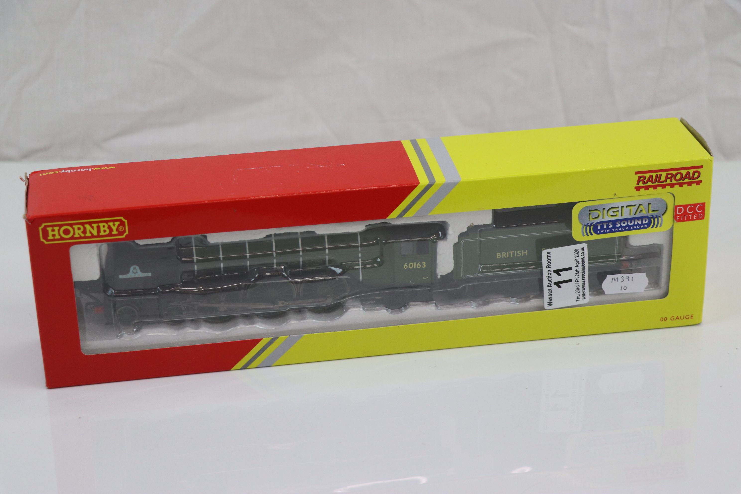 Boxed Hornby OO gauge DCC Fitted R3663TTS BR Peppercorn Class A1 Tornado No 60163 (with sound) - Image 3 of 6