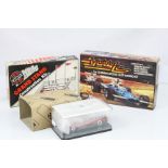 Three boxed / cased Airfix slot car accessories to include ltd edn Red Porsche 936 Le Mans slot car,