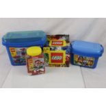 Lego - Boxed (appears sealed) 10681, and 3 x plastic tubs to include 4626, 5508 & 5477, appear gd