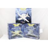 Three boxed Corgi 1:144 The Aviation Archive ltd edn diecast models to include Military 48405 C130