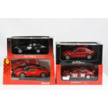 Four cased slot cars to include 3 x Auto Art Slot Racing featuring 13032 Mazda RX-8 (Velocity