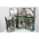 Set of 7 boxed Hasbro Signature Series Kenner Alien Resurrection Movie Edition figures to include
