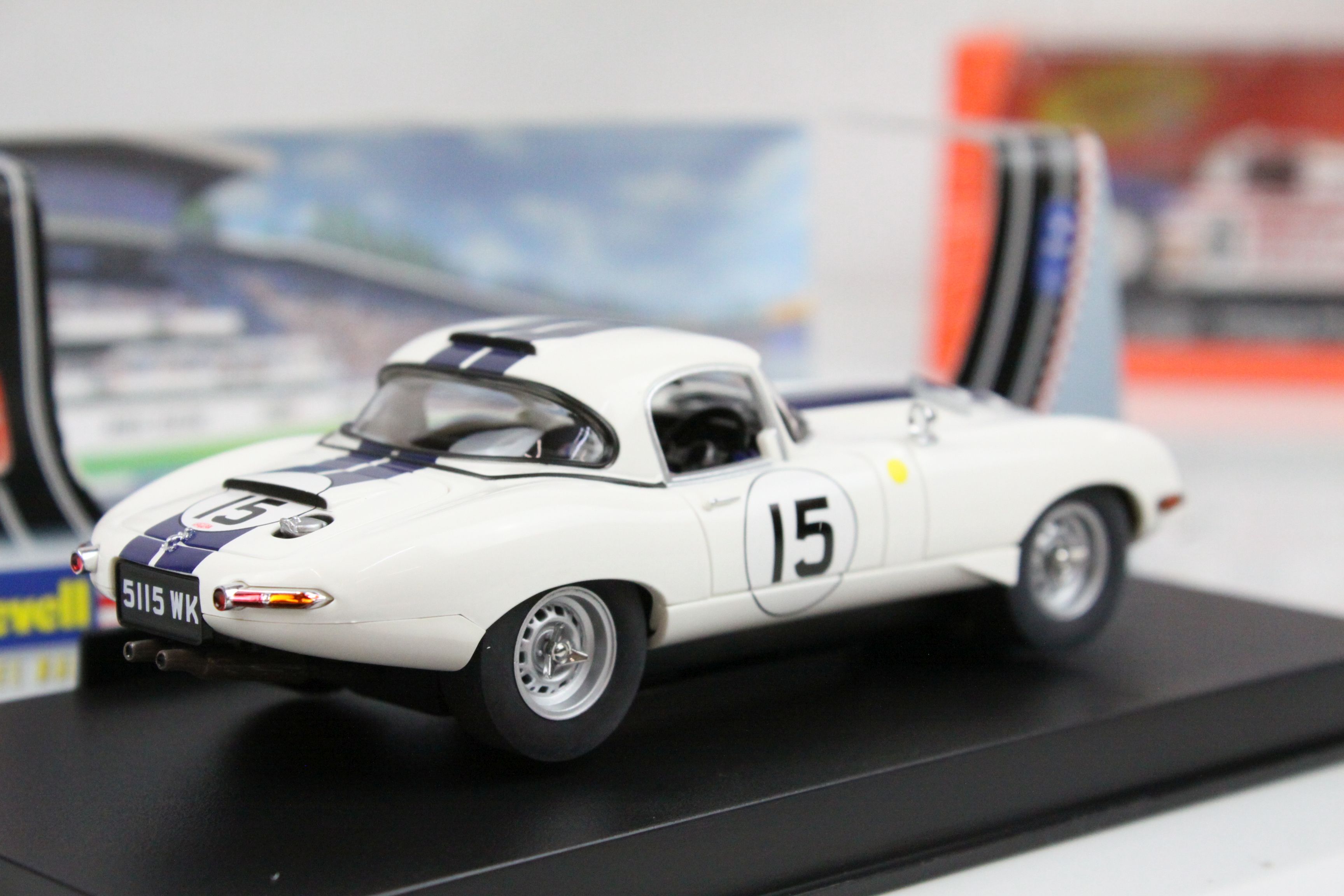 Four cased slot cars to include Special Edn Pioneer Street Muscles Dodge Charger, Revell Jaguar E- - Image 28 of 36