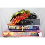 Large group of Ideal TCR Total Control Racing slot car sets and accessories to include 2 x boxed