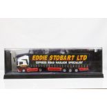 Cased Corgi ltd edn Modern Trucks 75201 ERF Curtainside Eddie Stobart, vg with certificate