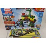 Boxed Thomas & Friends Super Station plus a boxed Hot Wheels MarioKart circuit, unchecked (2)