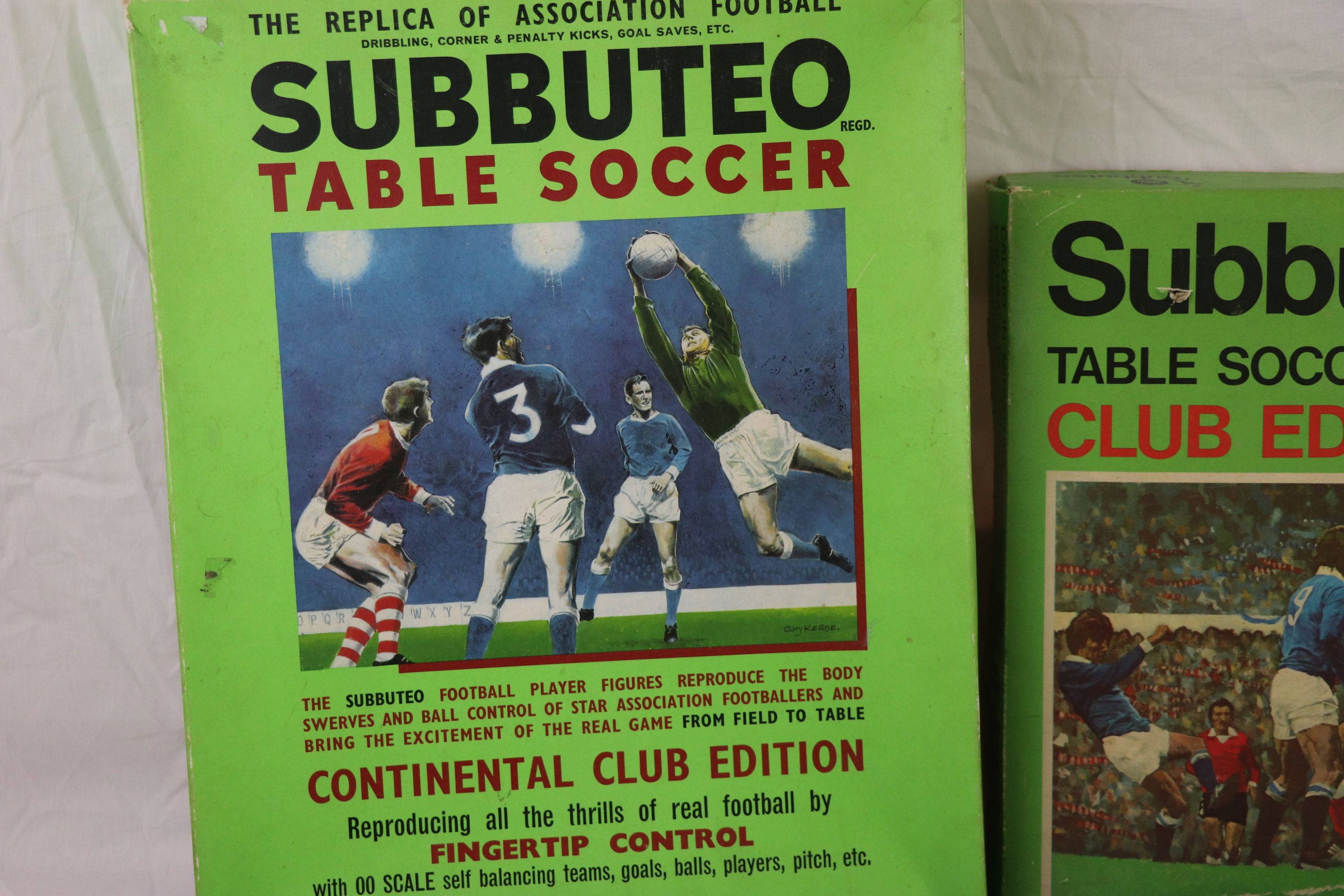 Four 1970s/80s boxed Subbuteo starter sets, all play worn with some damage - Image 2 of 6