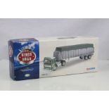 Boxed Corgi ltd edn King of the Road CC1301 AEC Ergo Sheeted Platform Trailer Willmotts Transport